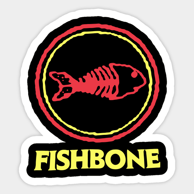 fishbone Sticker by Batik Parang Art